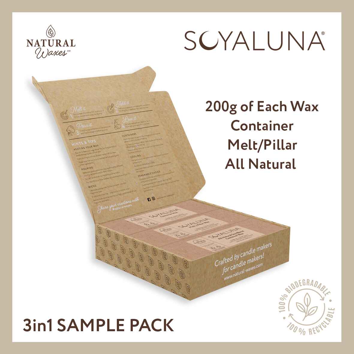 Soyaluna Wax Sample Pack - 600g